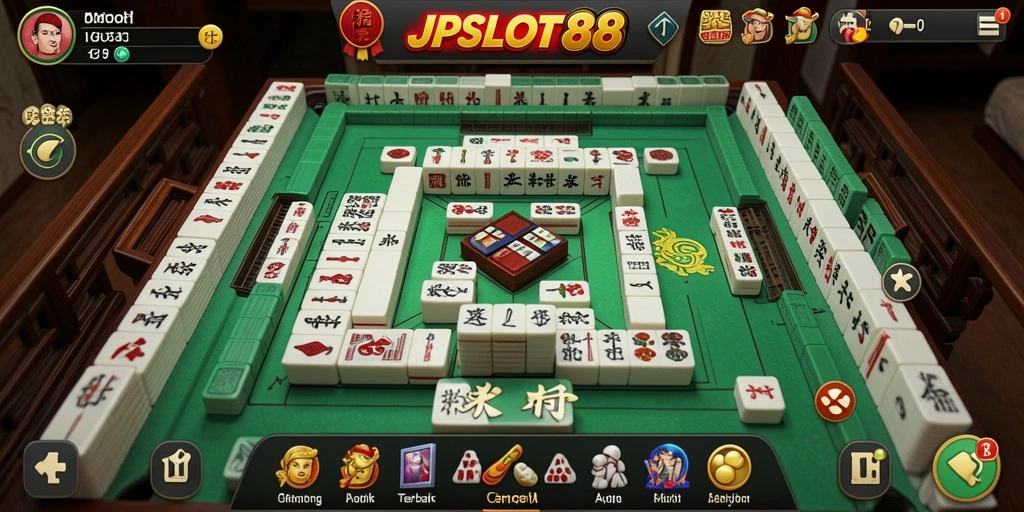 Tampilan gameplay Mahjong yang seru di JPSLOT88