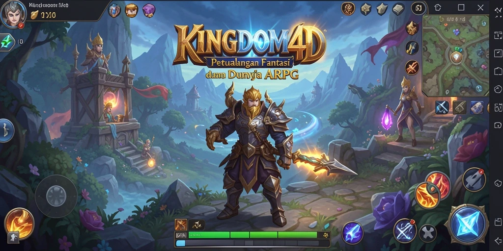 Tampilan menakjubkan dari gameplay ARPG KINGDOM4D